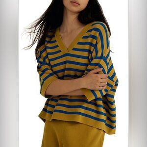 Paper Lane - Sara Stripey Boxy Sweater
